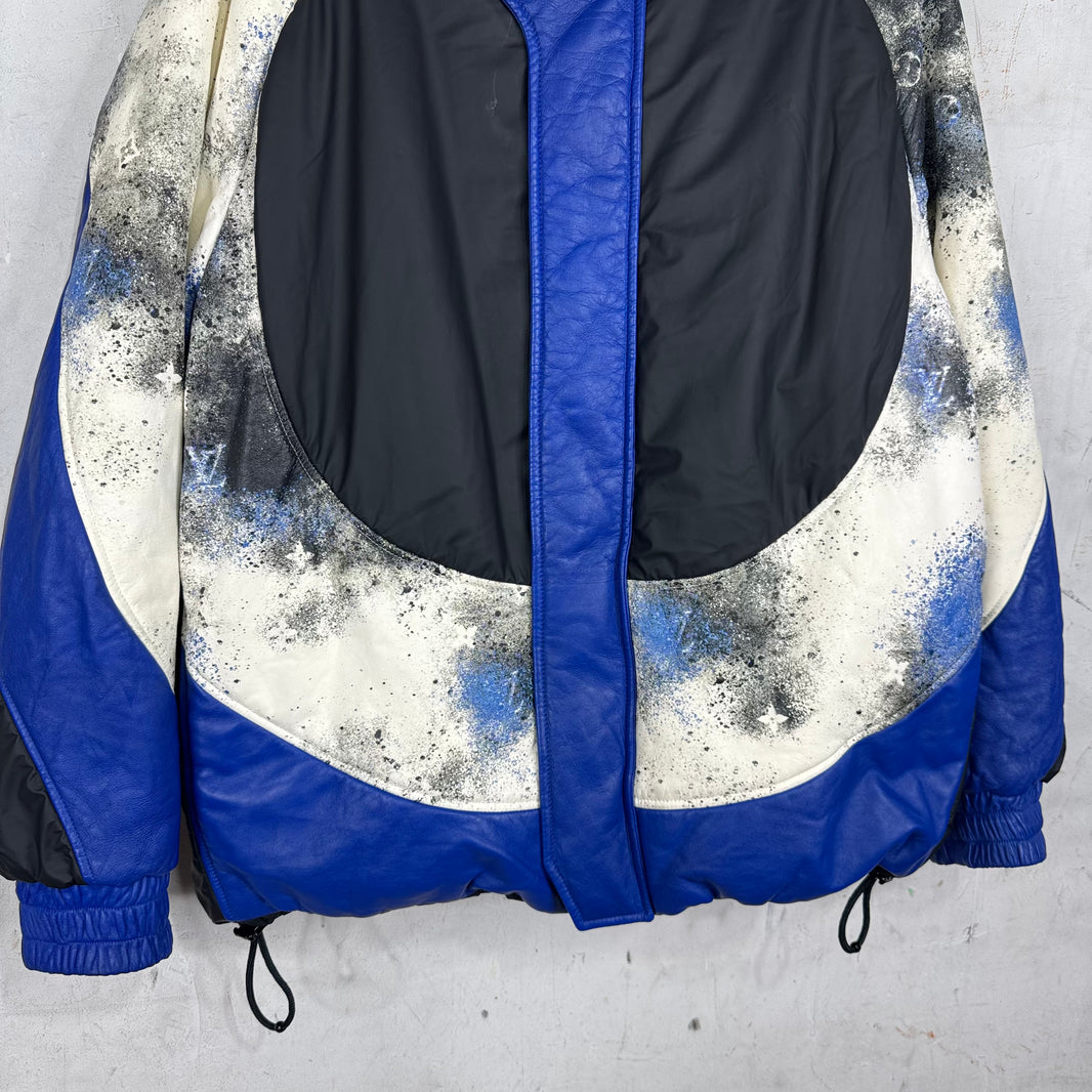 Louis Vuitton Leather Paneled Painter Down Jacket