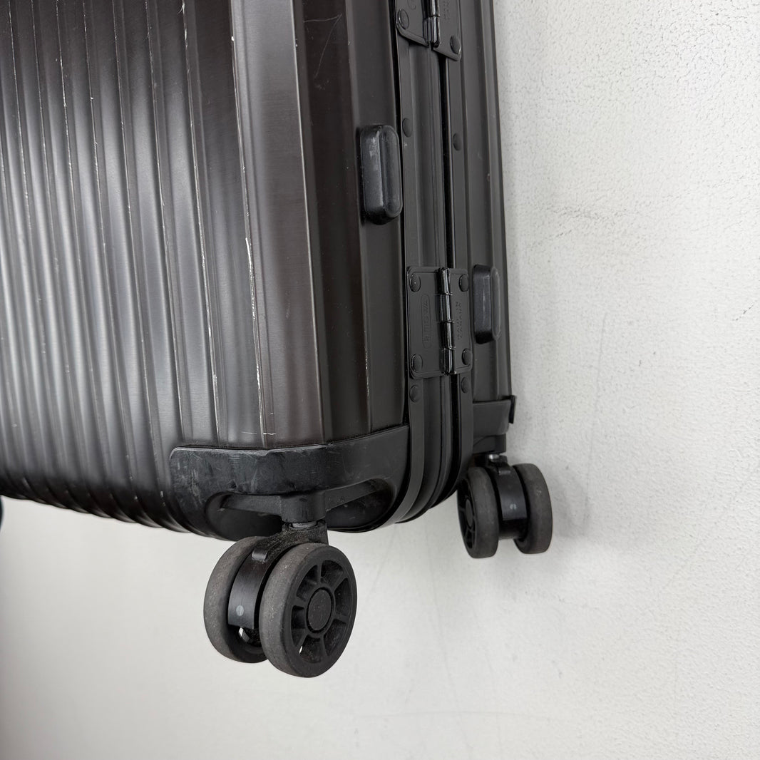 Rimowa 2014 Cabin S Carry On Black Aluminum Suitcase