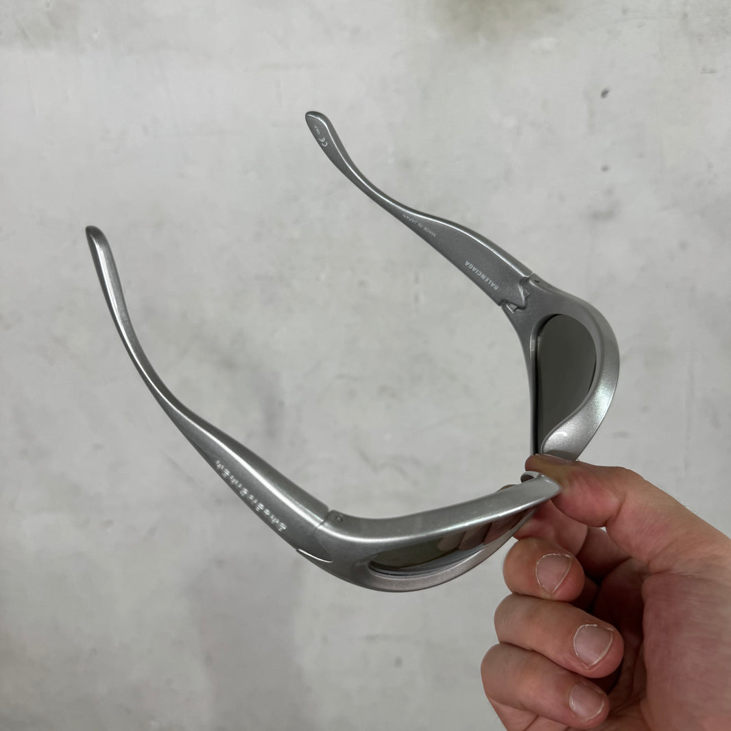 Balenciaga BB0158S Silver Sunglasses
