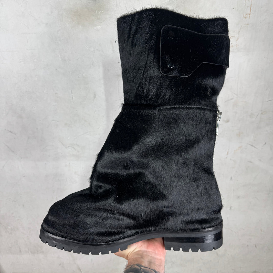 424 Black Ponyhair Dragonrider Boots