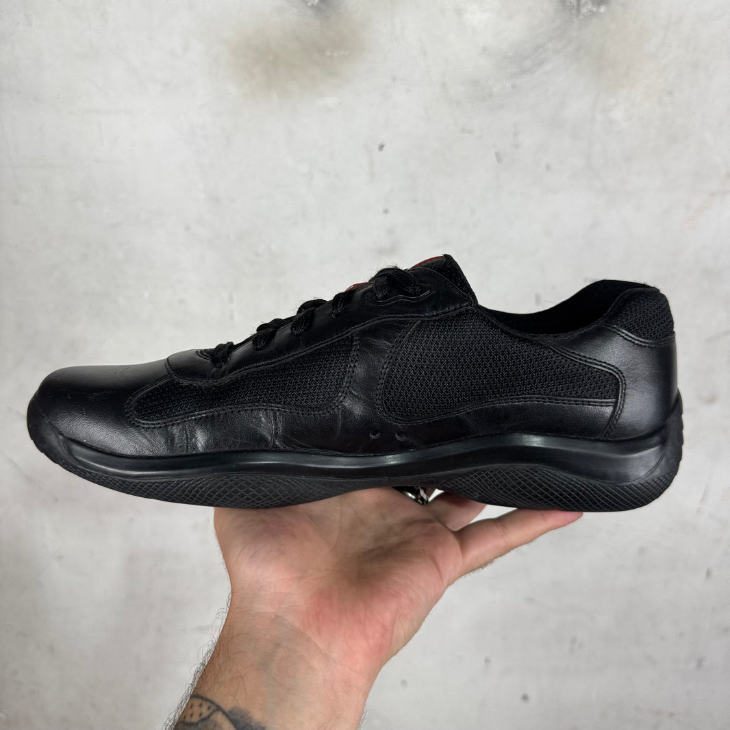 Prada Triple Black Leather America Cups