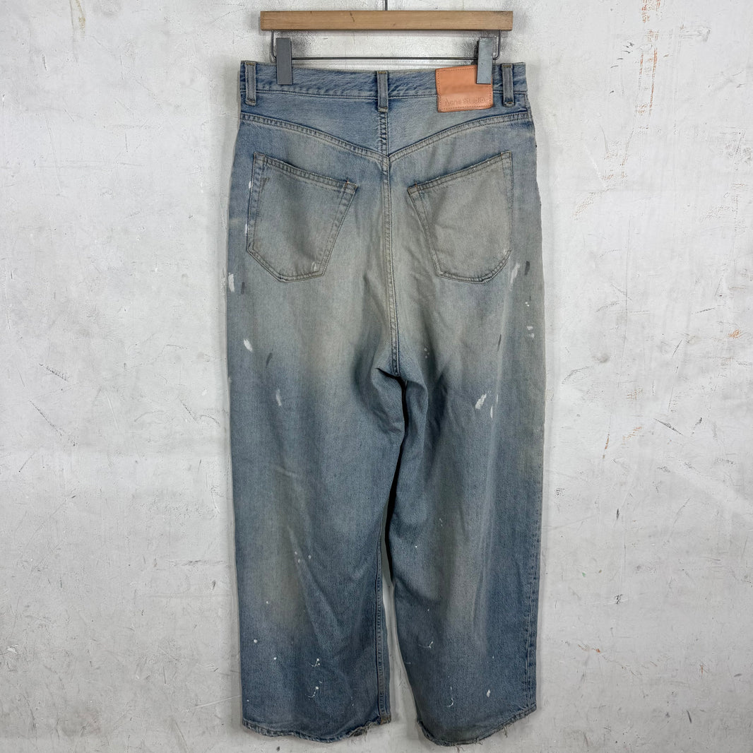 Acne Studios Wide Leg Painter Jeans