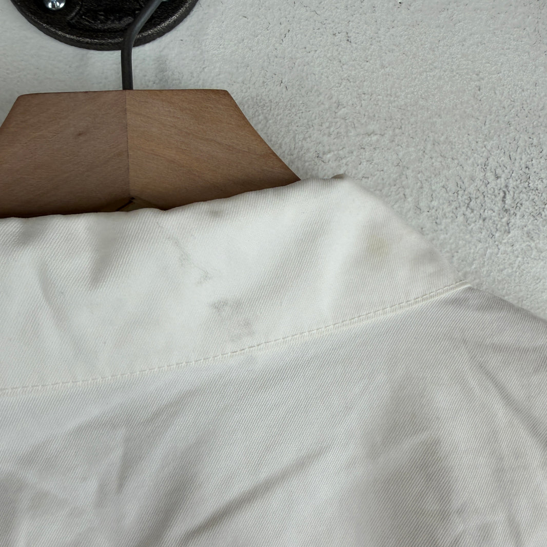 Stone Island White Button Up Jacket