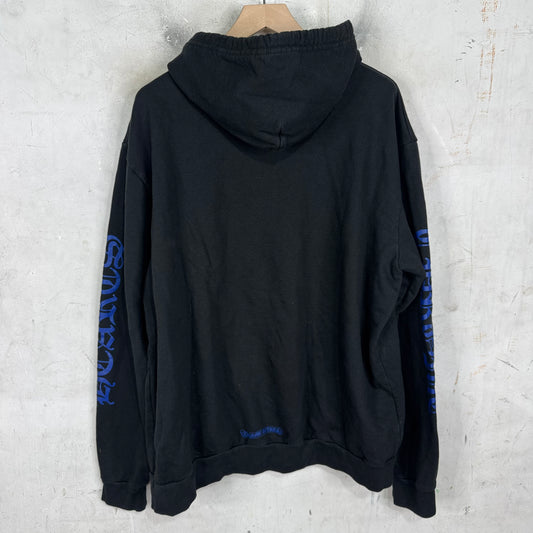 Chrome Hearts Blue Script Pullover Hoodie