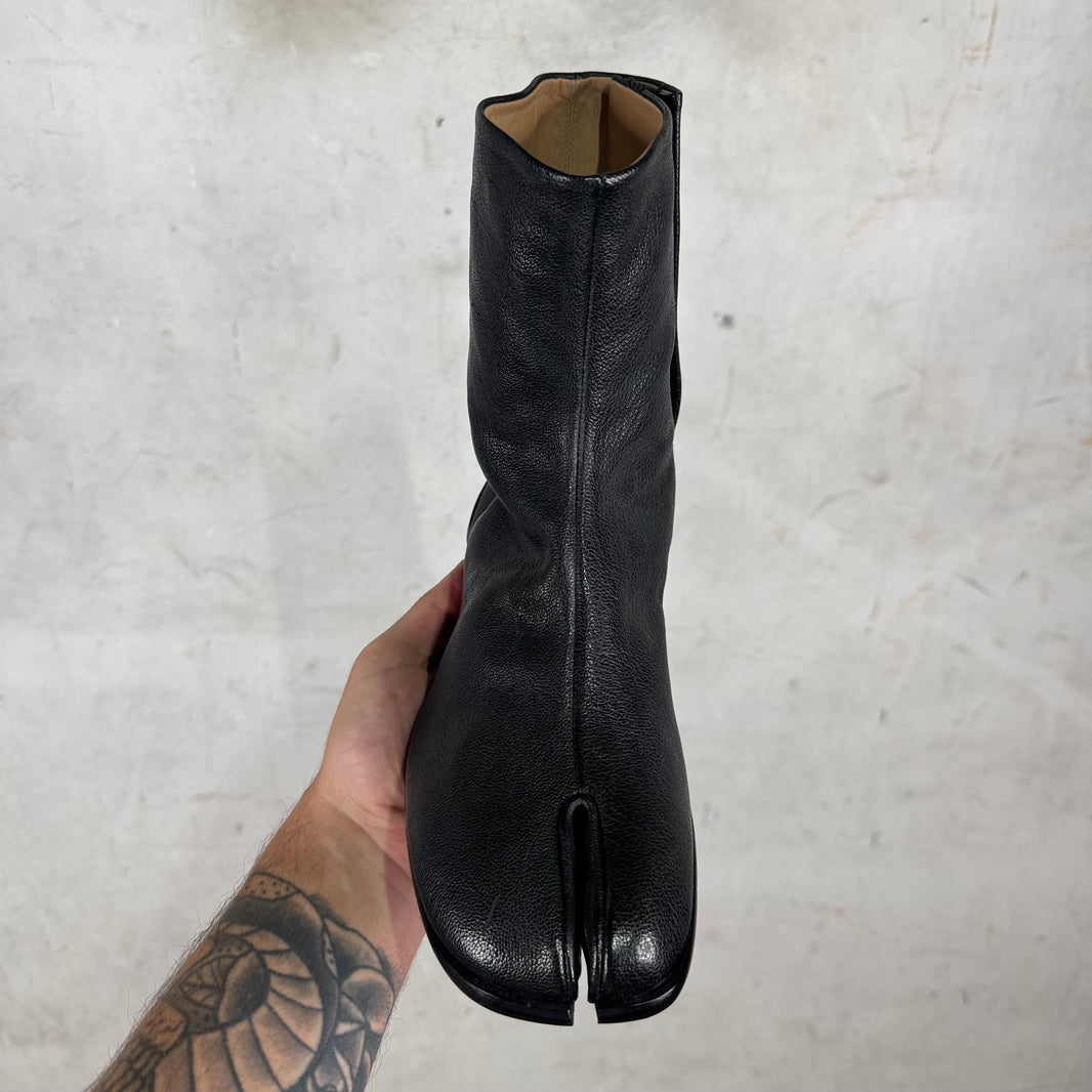 Margiela Leather Tabi Heeled Boots