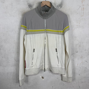 Prada Paneled Red Bar Track Jacket