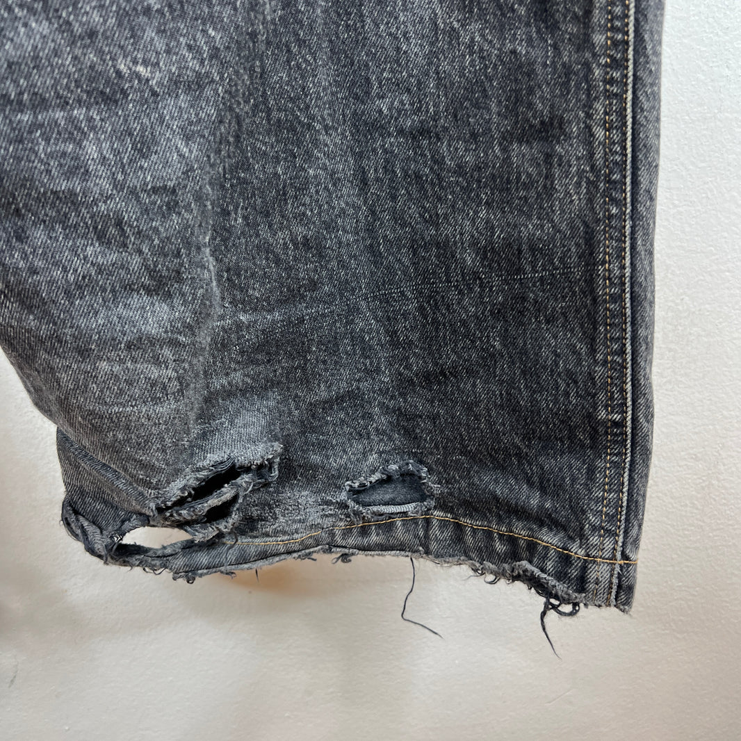 Balenciaga Washed Denim Convertible Cargo Pants