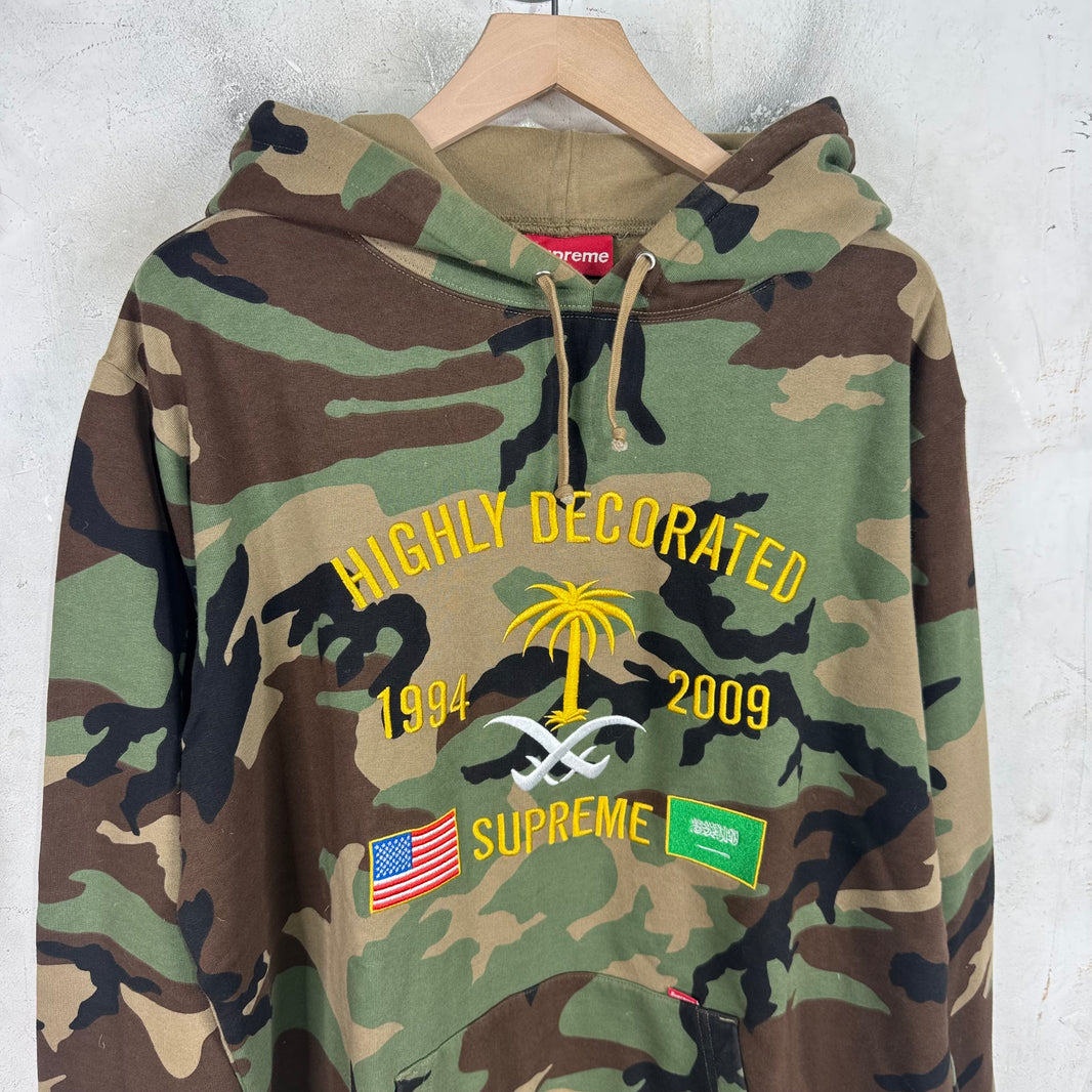 Supreme Highly Decorated Camo Hoodie