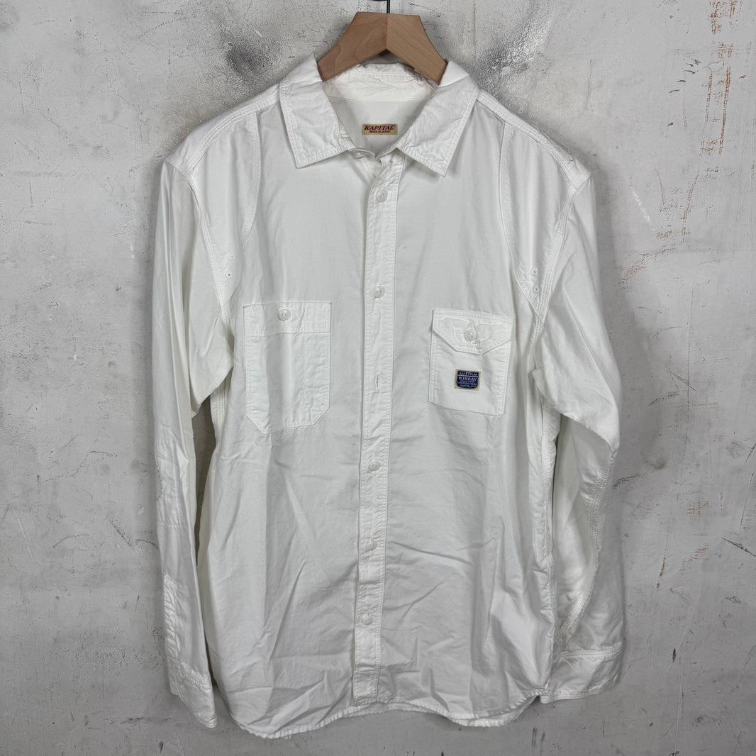 Kapital White Button-Up Shirt