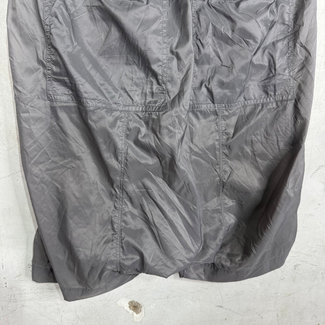 DRKSHDW Grey Nylon Dropcrotch Shorts