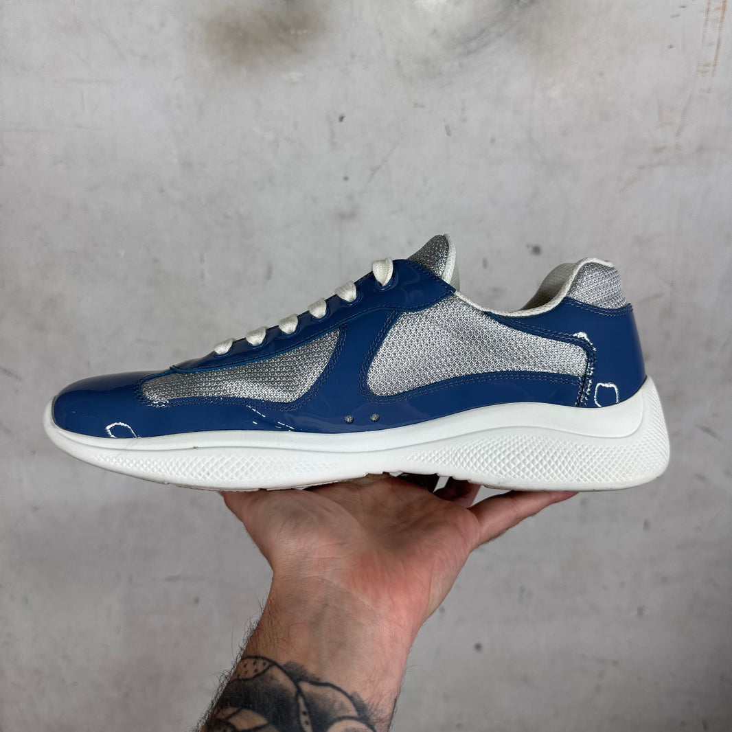 Prada Slate Blue Patent America Cups