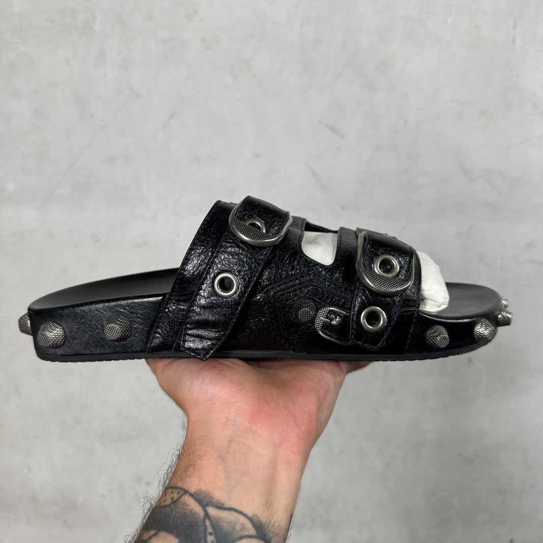 Balenciaga Cagole Studded Sandals
