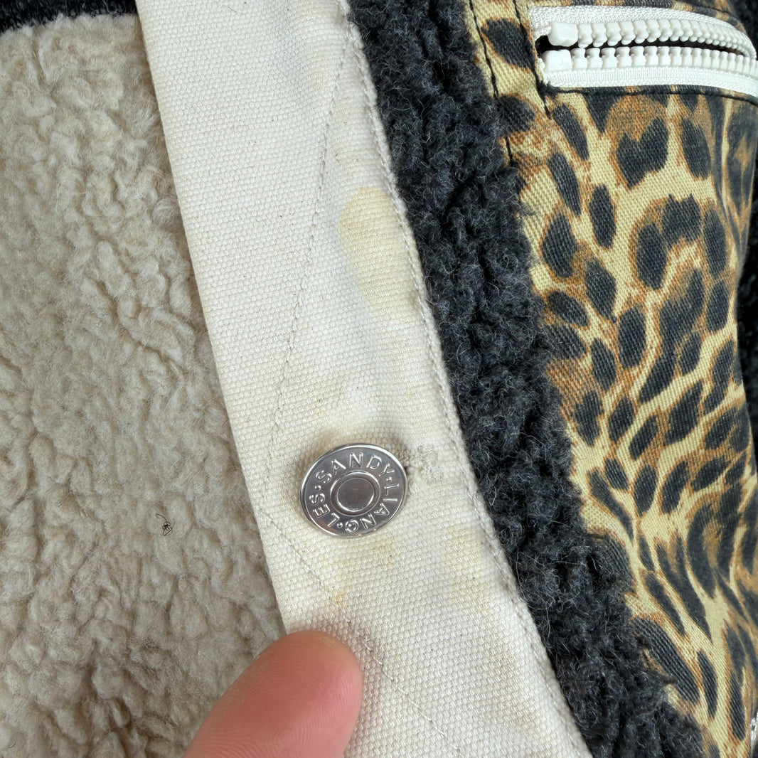 Sandy Liang Multi Patchwork Fleece Jacket