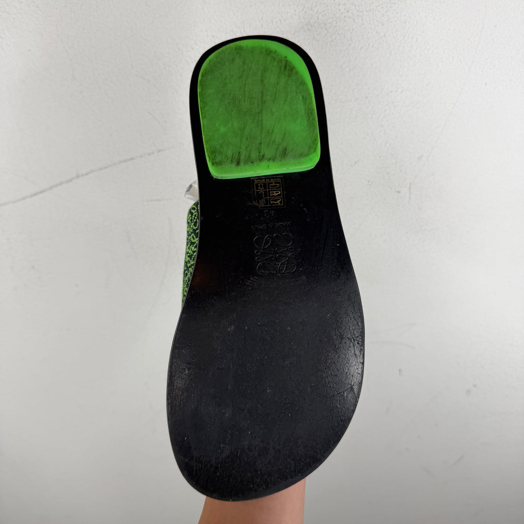 Loewe Anagram Jacquard Slides