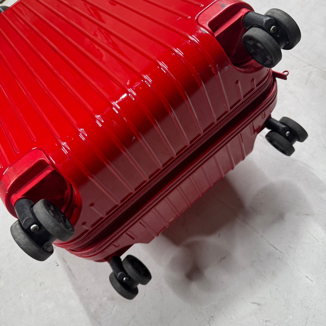 Rimowa Red Essential Cabin Carry On Suitcase