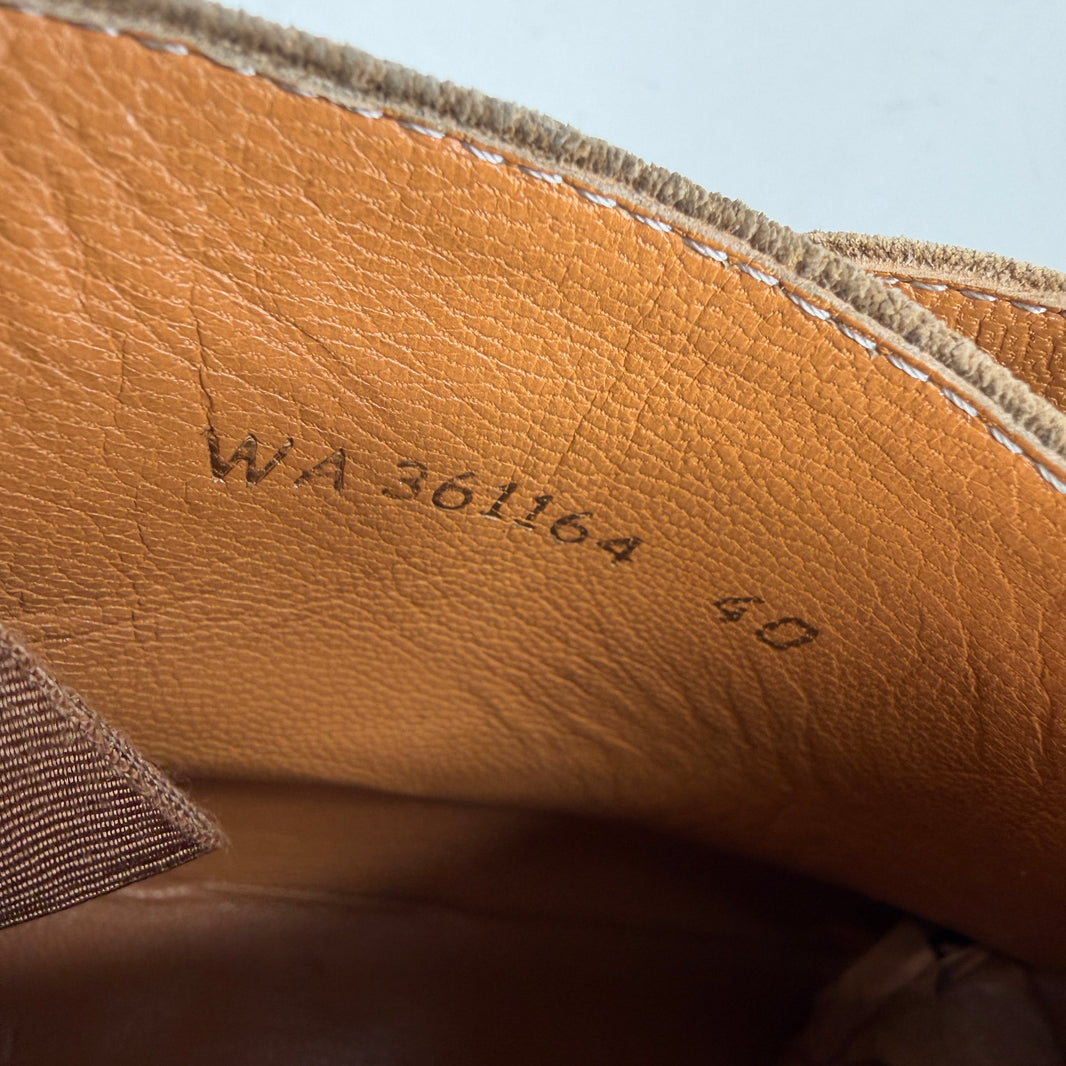 Saint Laurent Brown Jodhpur Boots