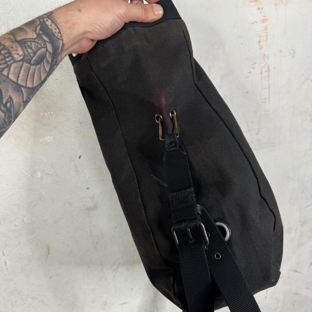 Helmut Lang Canvas Buttoned Strapped Tote