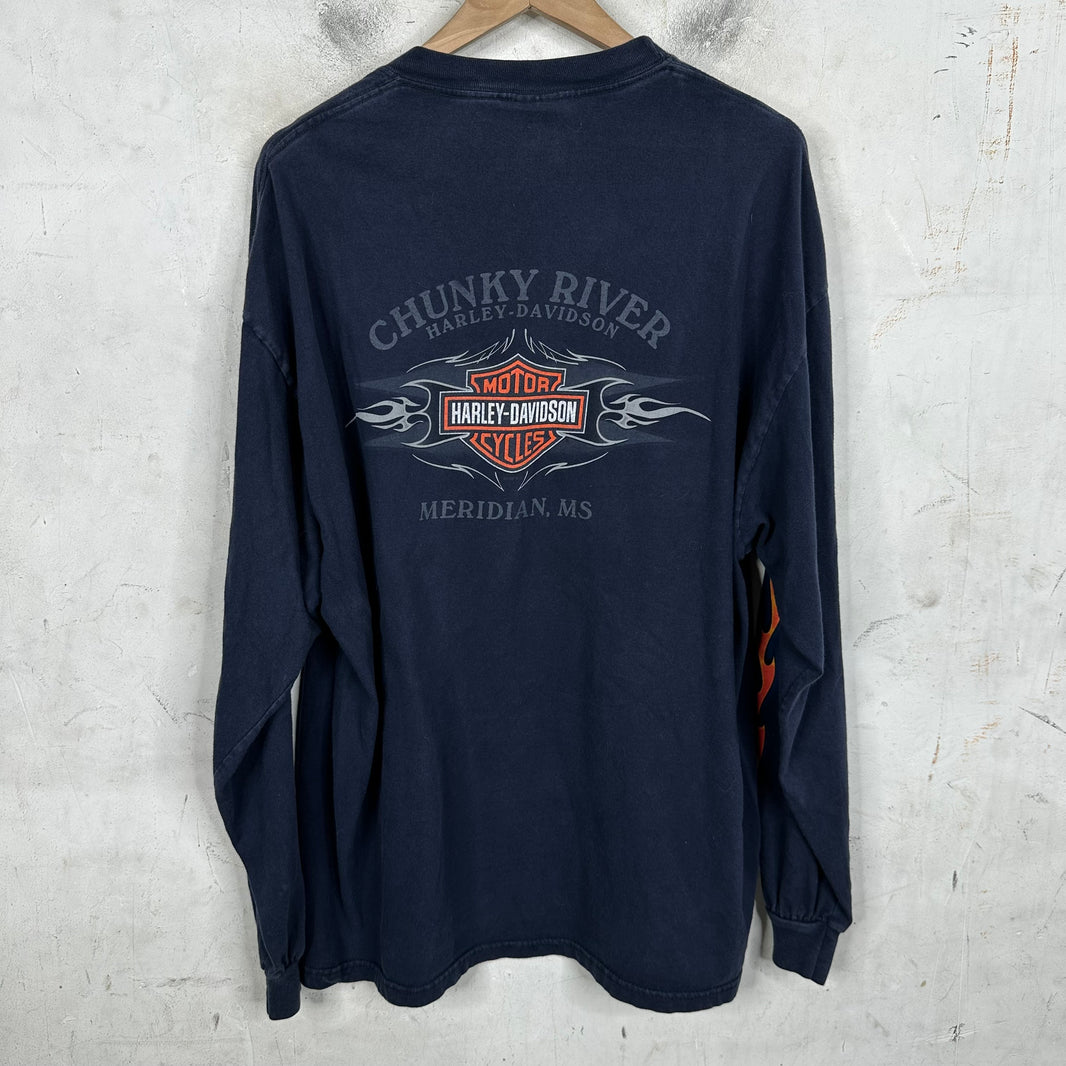 Vintage Harley Davidson Live To Ride L/S T-Shirt