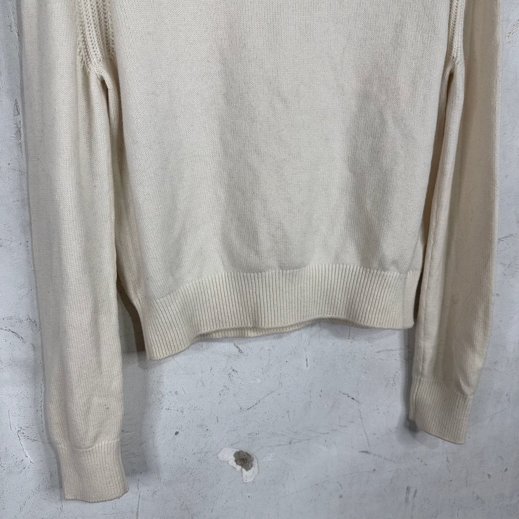 Chanel Women's Beaded Crest Cashmere Sweater