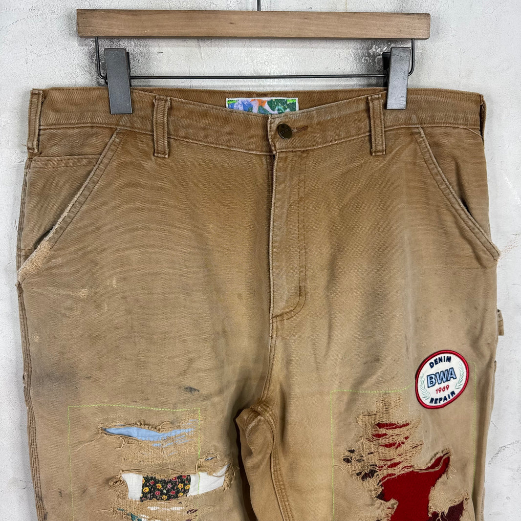 Better With Age Distressed Repaired Patch Carpenters