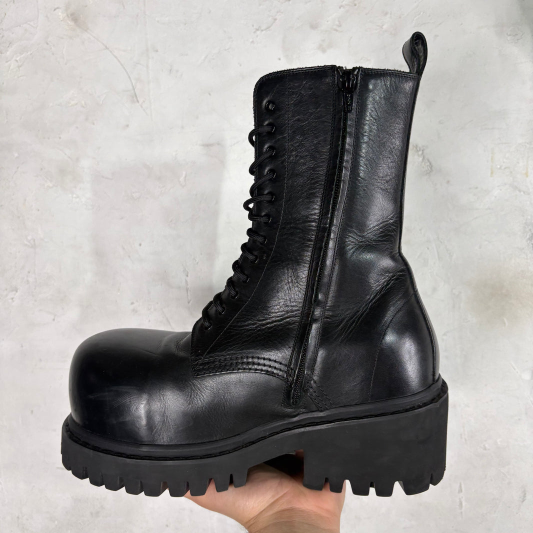 Balenciaga Leather Stomper Boot