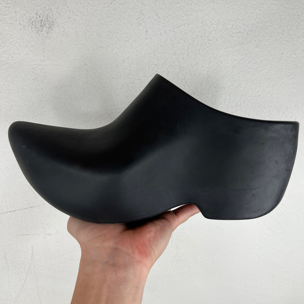 Balenciaga Black Rubber Technoclog Mules