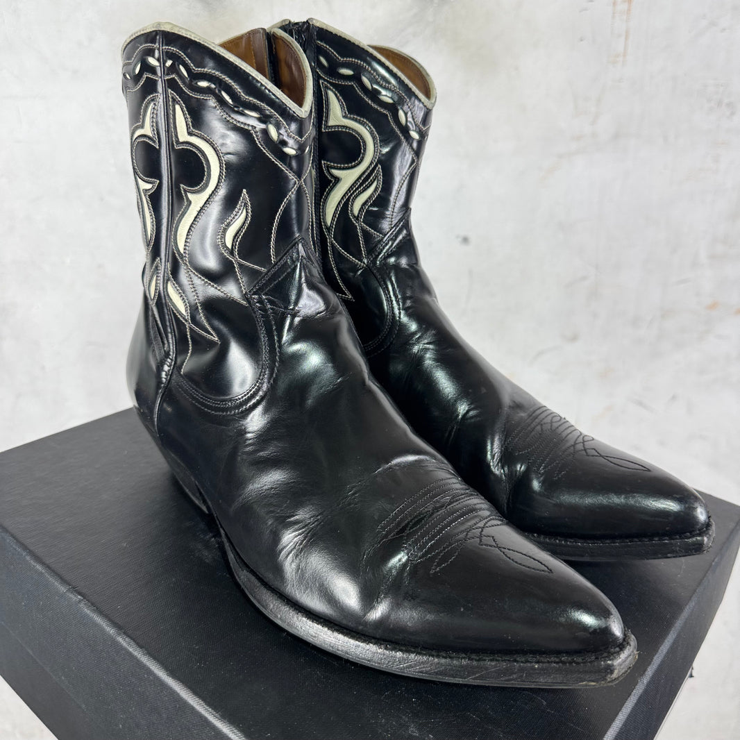 Saint Laurent Leather Western Boots