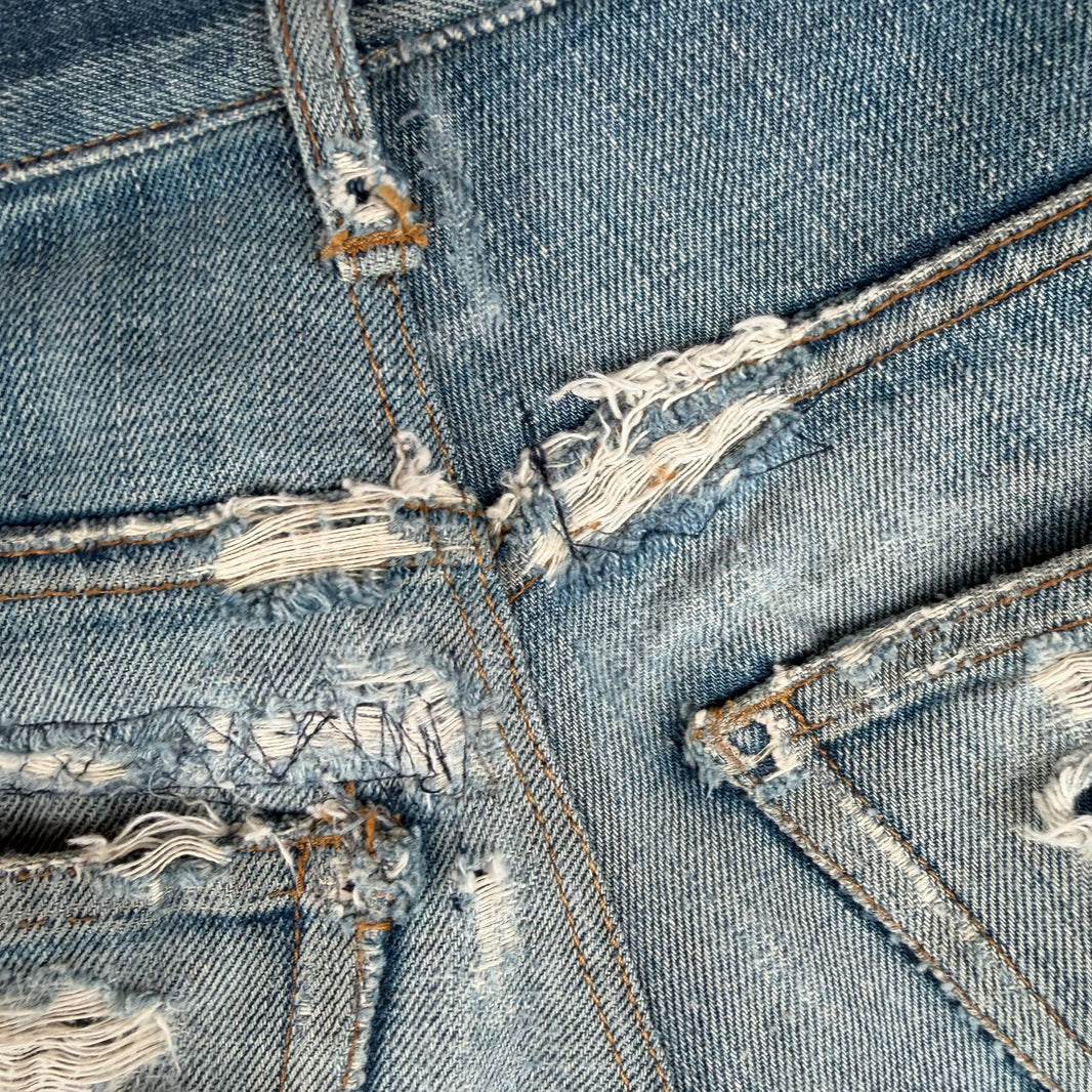 Dior Smoked Skinny Jean Shorts