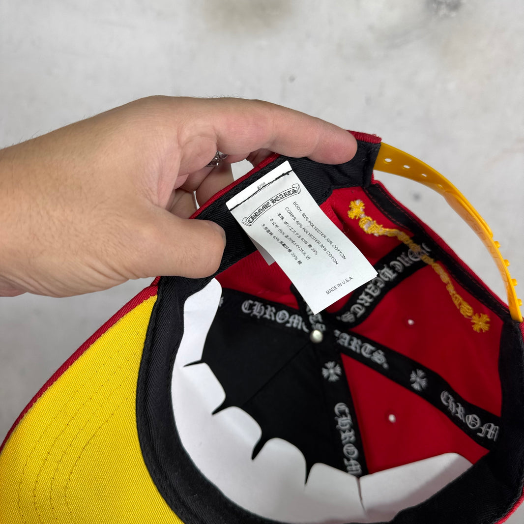 Chrome Hearts Red/ Yellow CH Baseball Hat