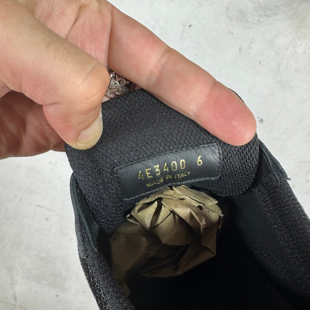Prada Triple Black Flat Leather Americas Cup