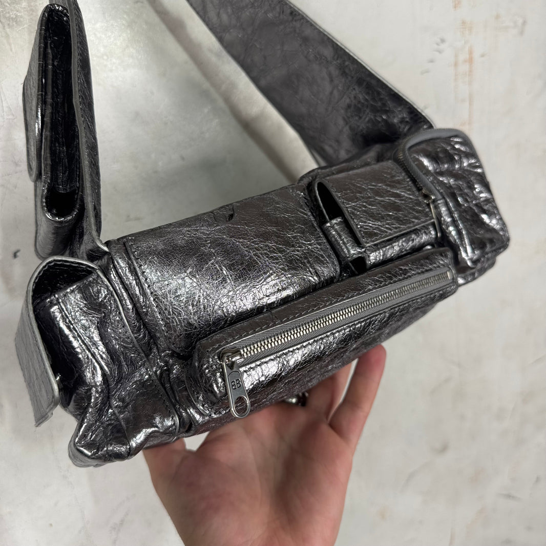 Balenciaga Gunmetal Super Busy Bag