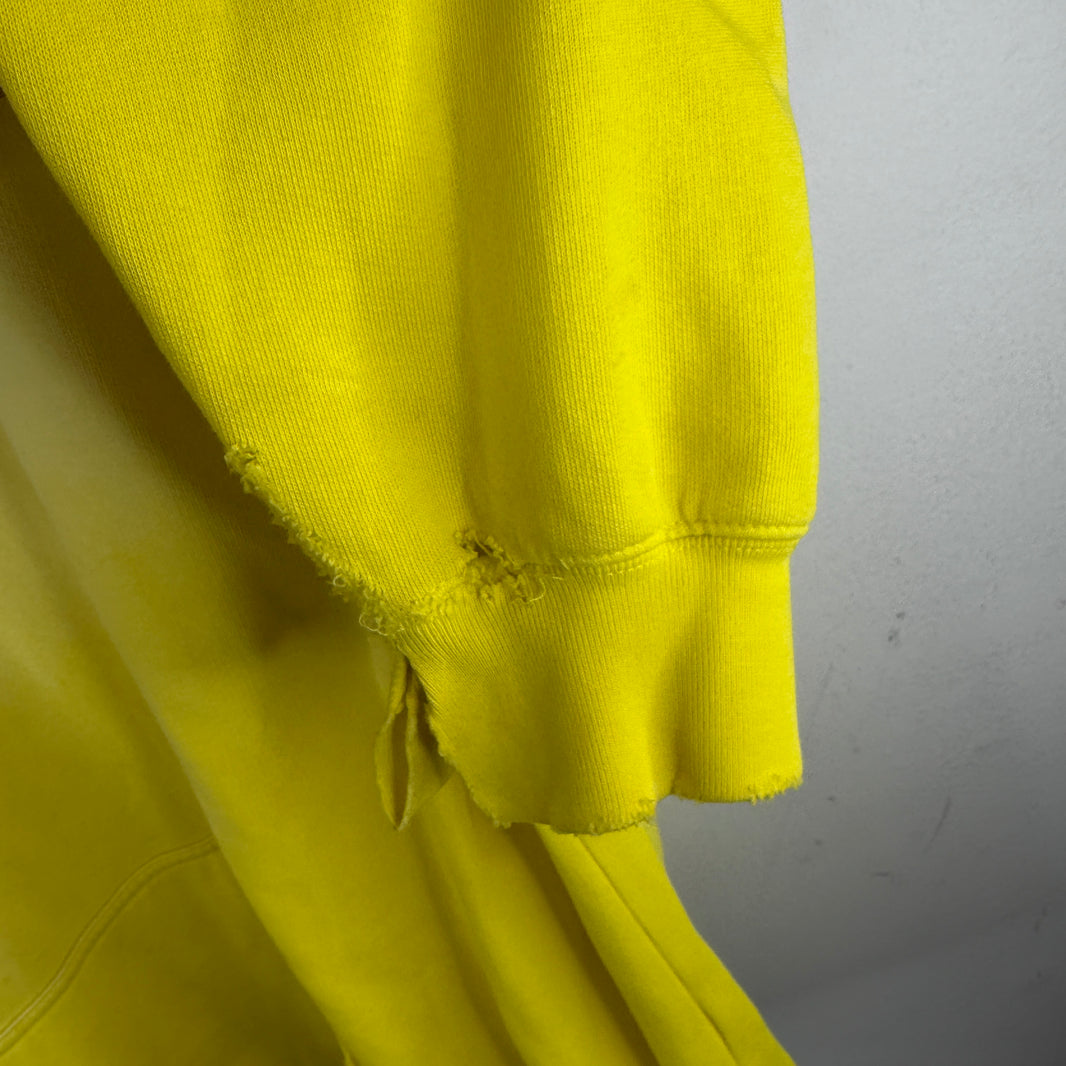 Balenciaga Sample Yellow Distressed Hoodie