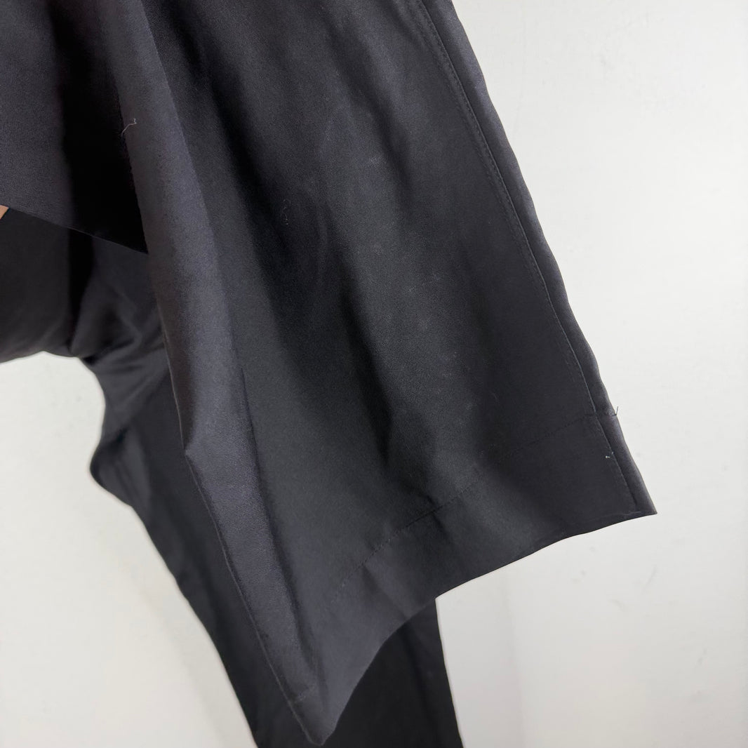 Margiela Thin Black Waist Tie Trousers