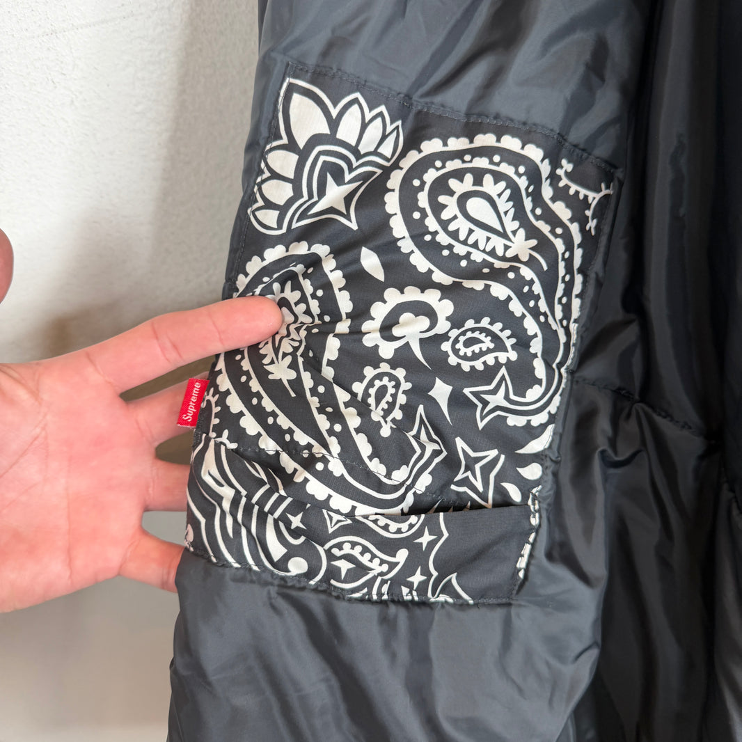 Supreme TNF Black Paisley Sleeping Bag