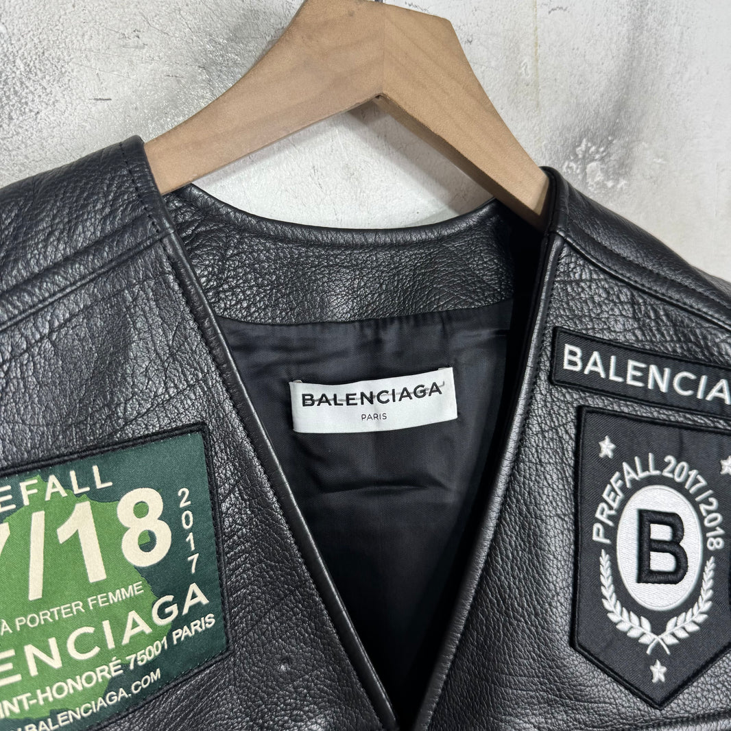 Balenciaga Leather Biker Vest