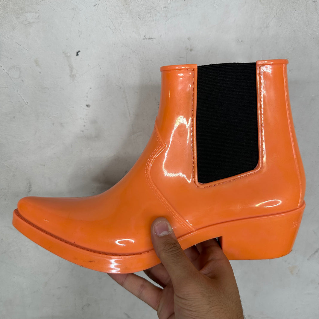 Calvin Klein 205W39NYC Orange Cole Rubber Boots