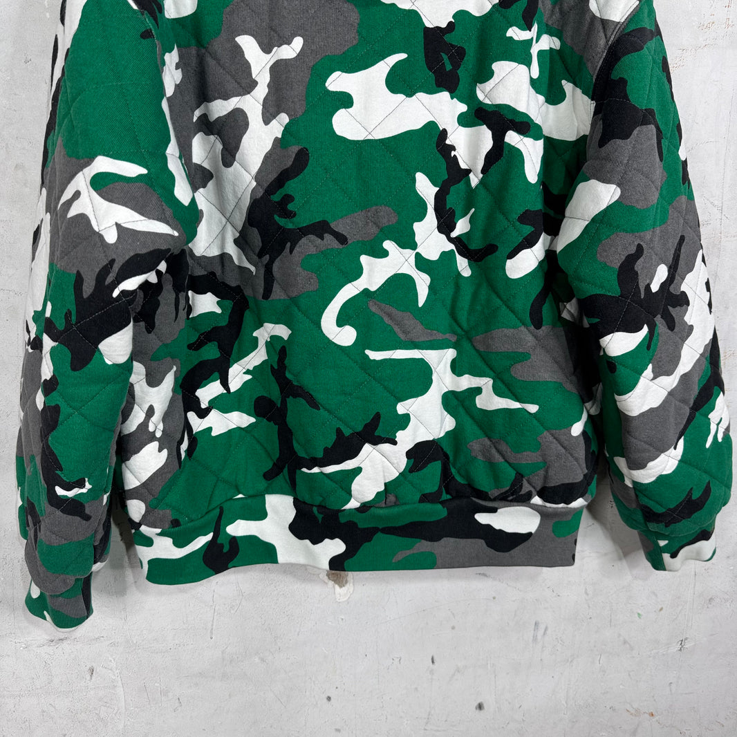 Supreme Quilted Camo Zip Hoodie