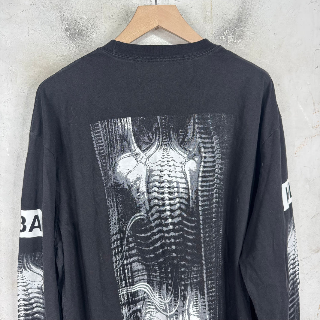 Hood By Air Zippered L/S Logo T-Shirt