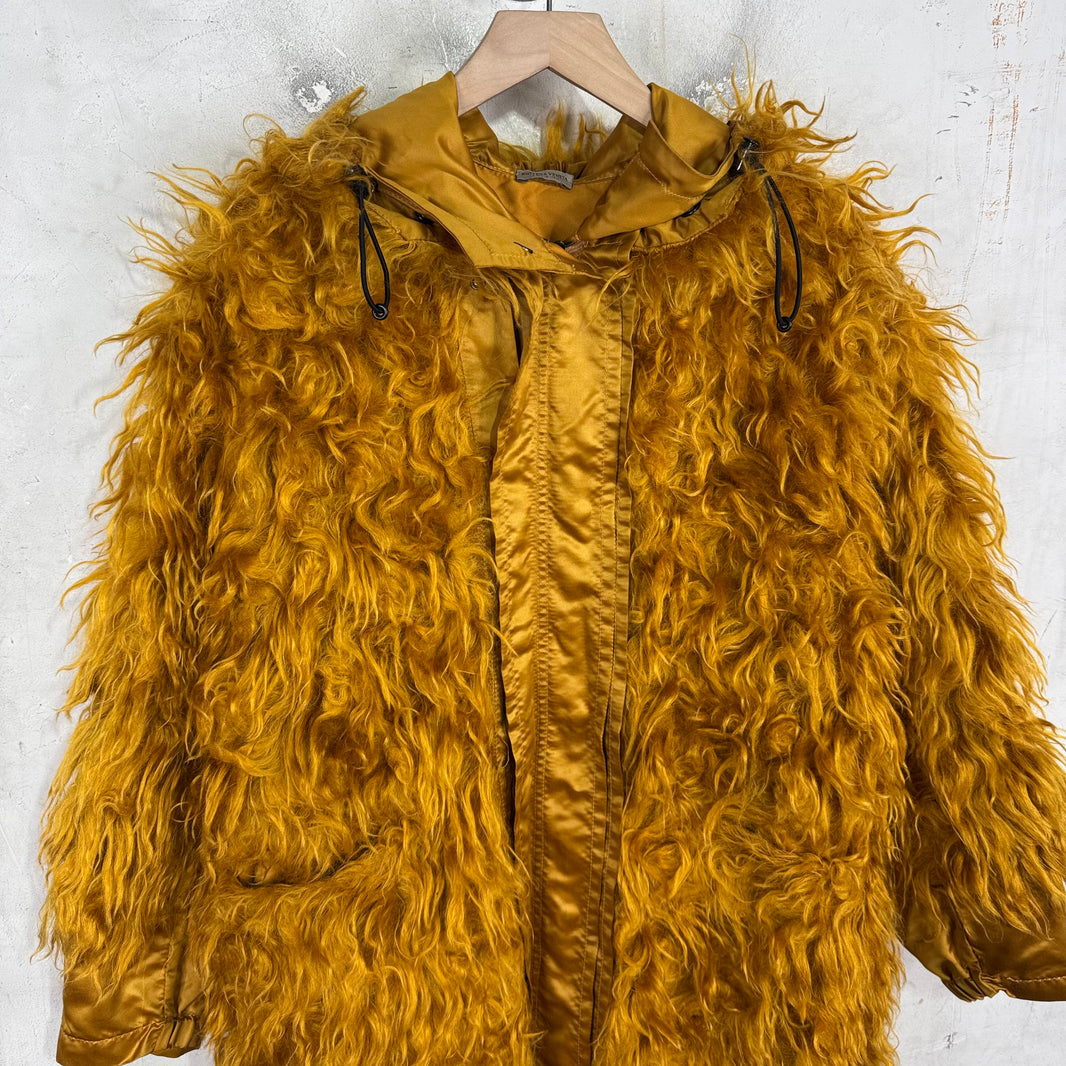 Bottega Veneta Fur/Satin Shag Jacket