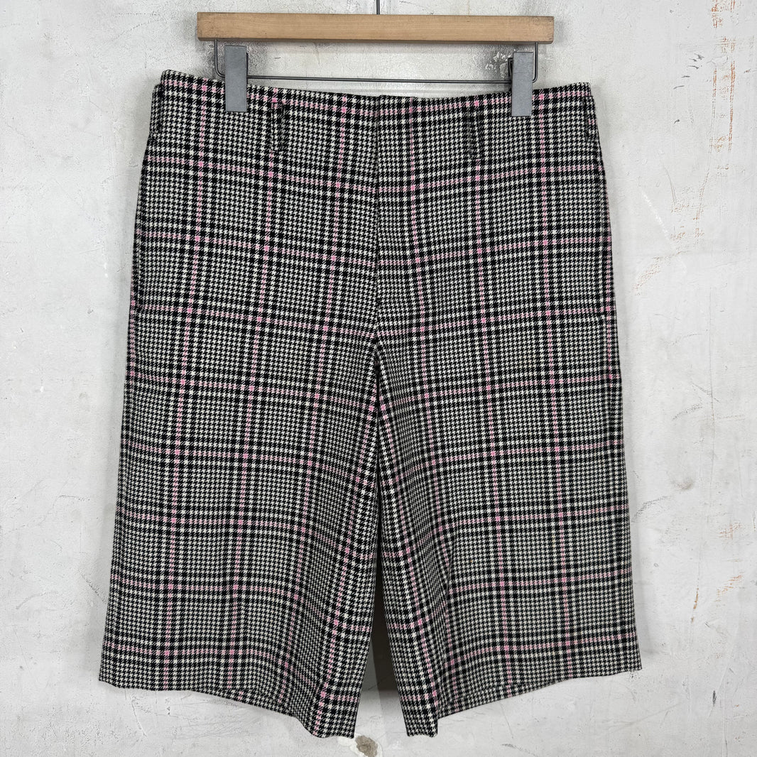 CDG HP Plaid Wool Shorts