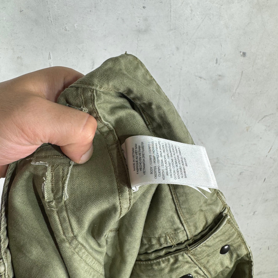 RRL Olive Herringbone Pants
