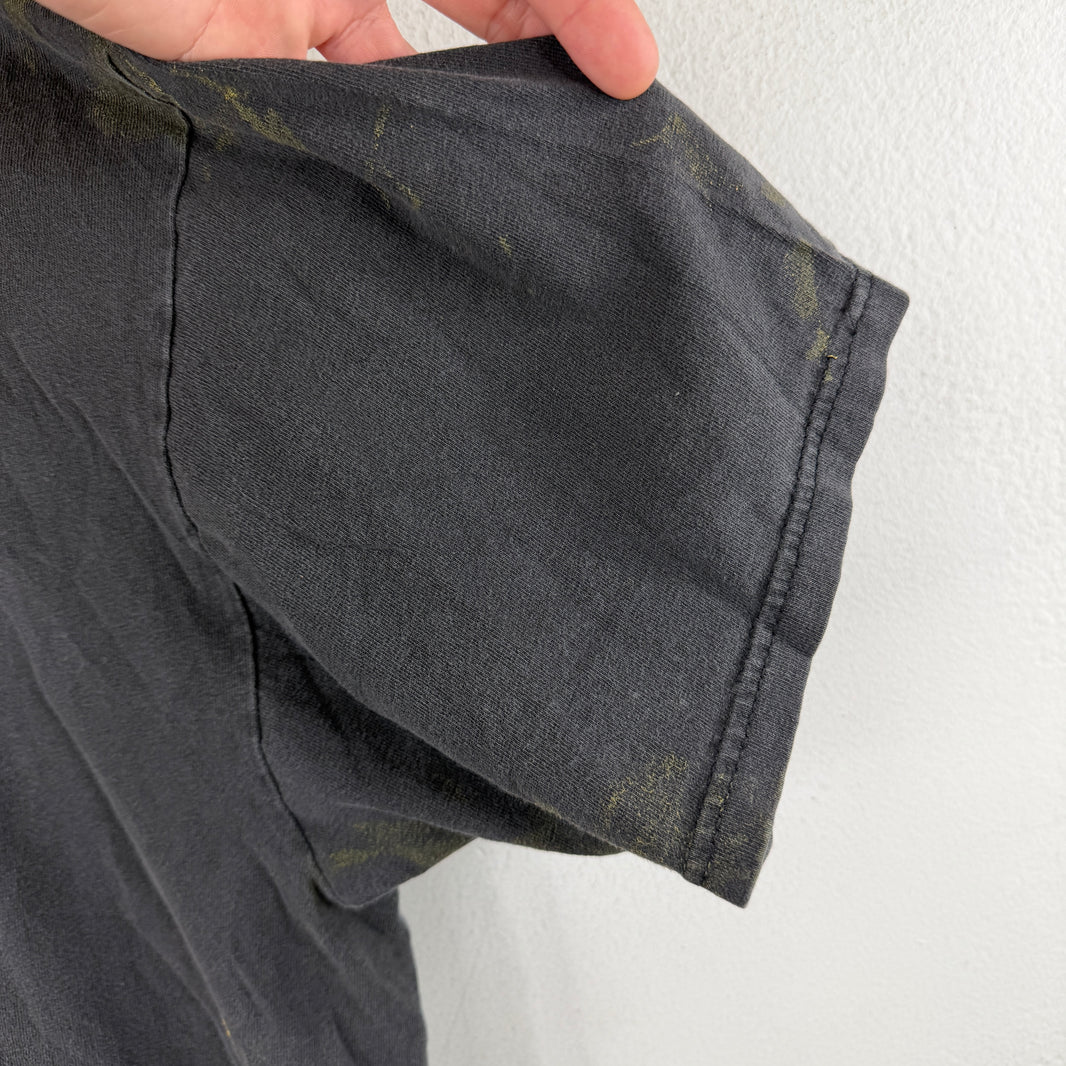 Vintage Smoked Paint Splattered Camel Pocket T-Shirt