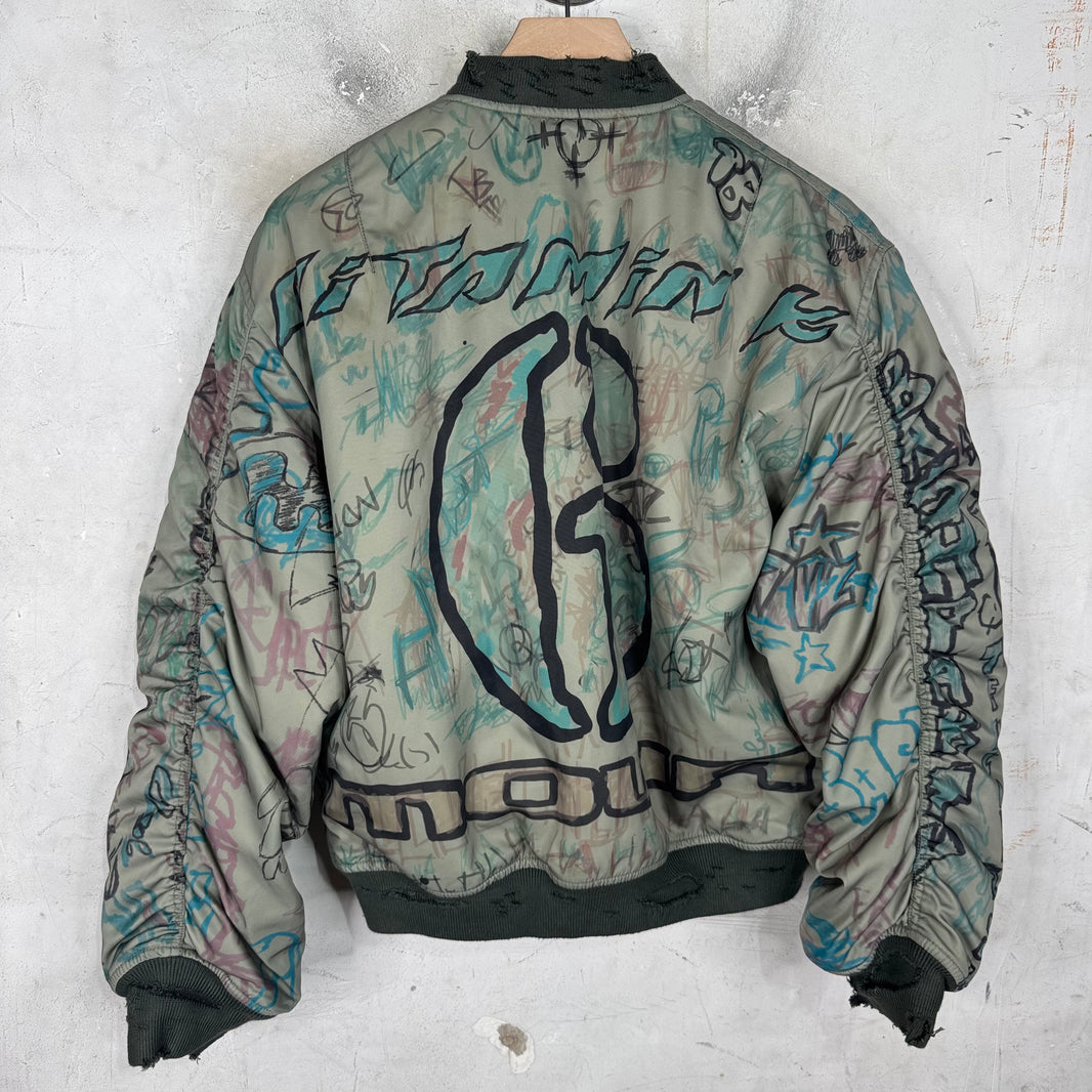 Mowalola Graffiti Bomber Jacket