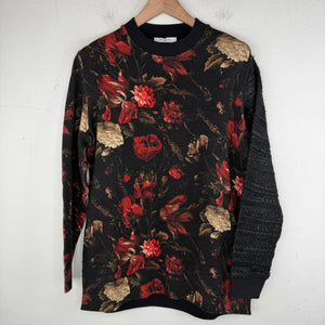 Givenchy Floral Woven Hybrid Split Crewneck