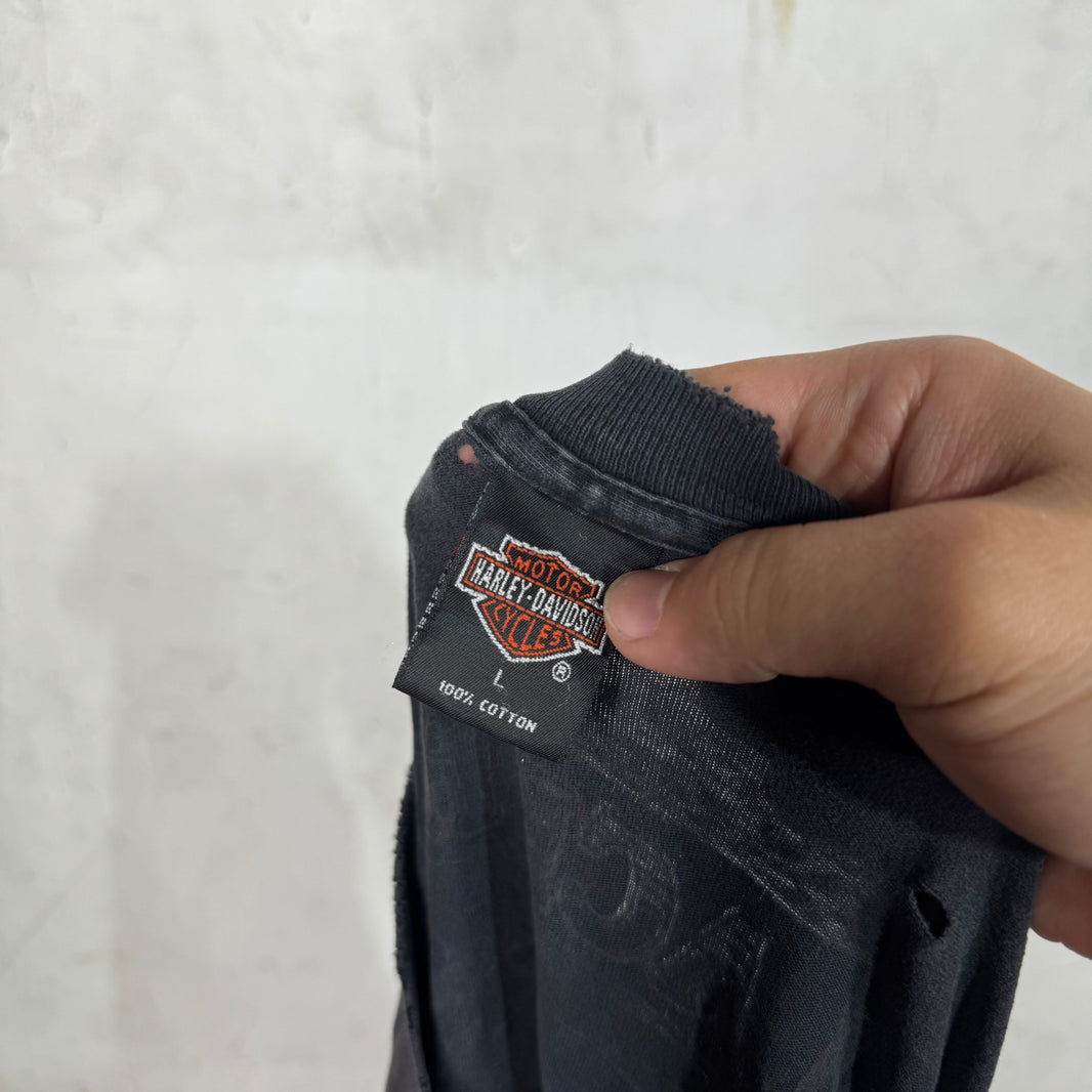 Vintage Harley Davidson Smoked Emblem T-Shirt