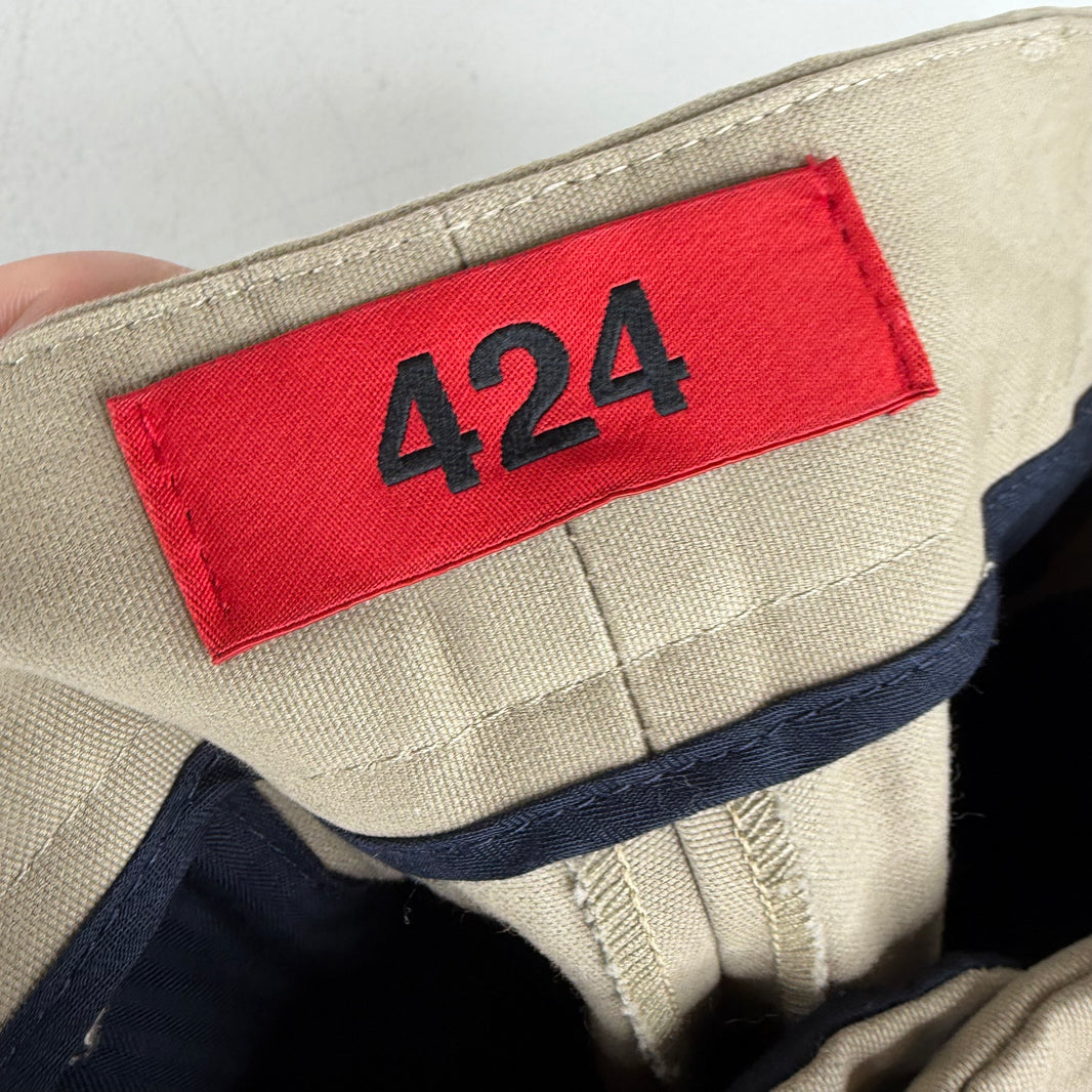 424 Baggy Beige Cargo Pants