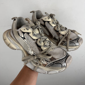 Balenciaga Cream/Silver 3XL Sneakers