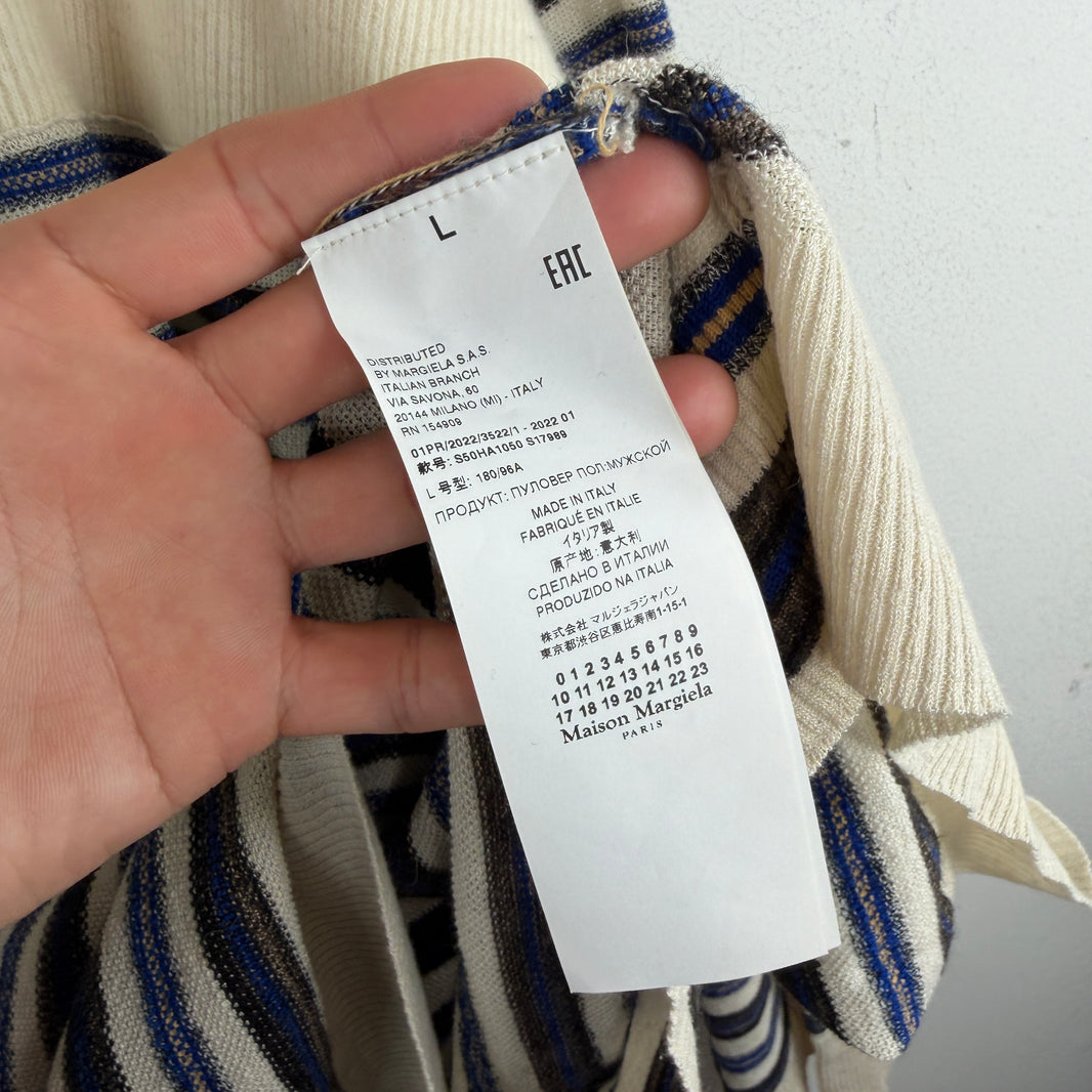 Maison Margiela Striped Knit Sweater