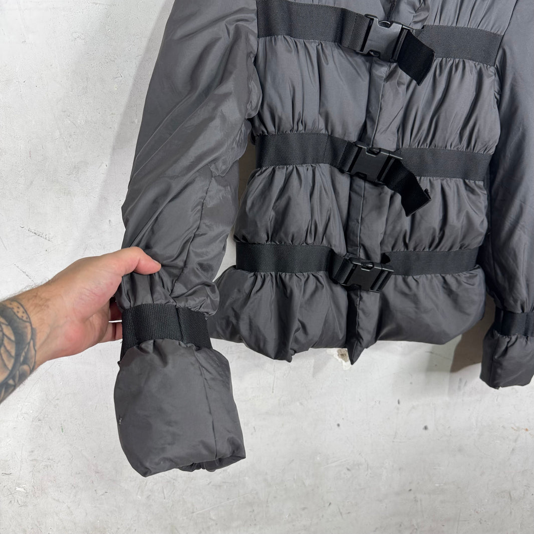 Jean Paul Gaultier Vintage Grey Bondage Puffer