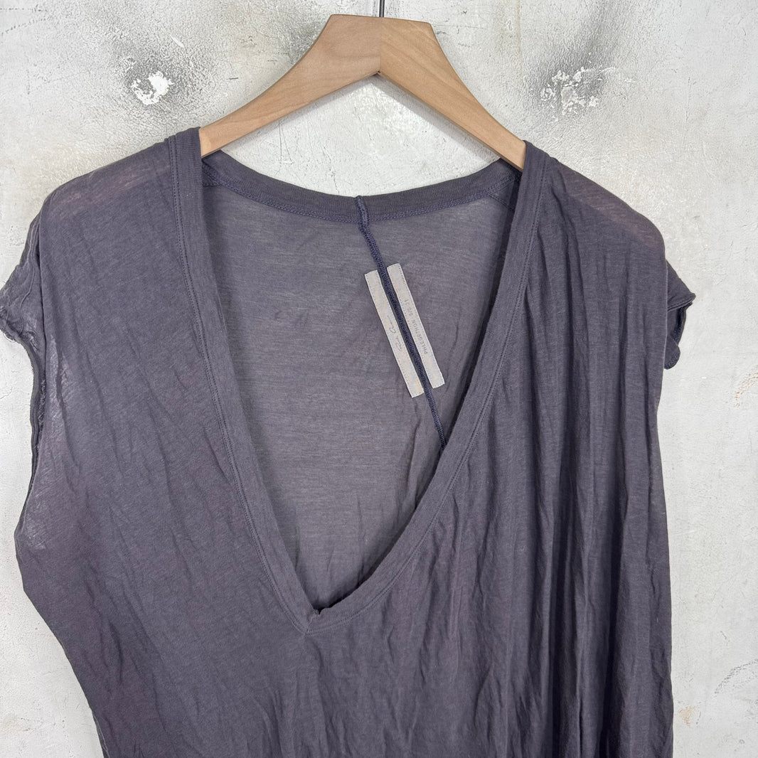 Rick Owens Plum Dylan Sleeveless T-Shirt